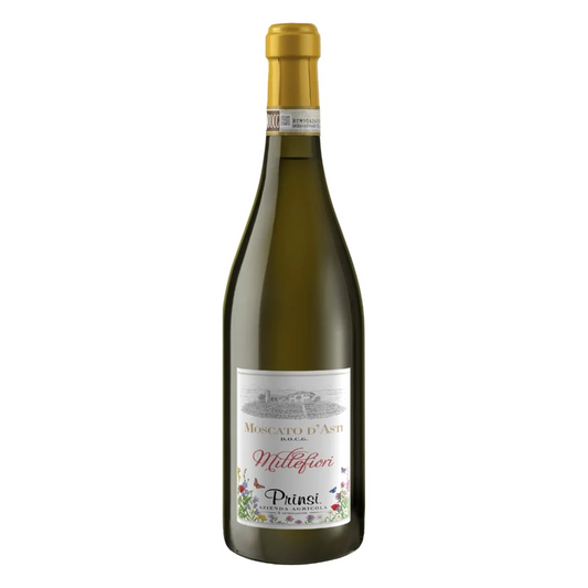 Prinsi Moscato d'Asti Millefiori Wine Bottle