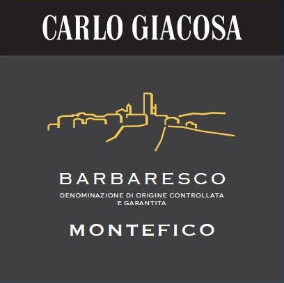 Carlo Giacosa Barbaresco Montefico Wine Label
