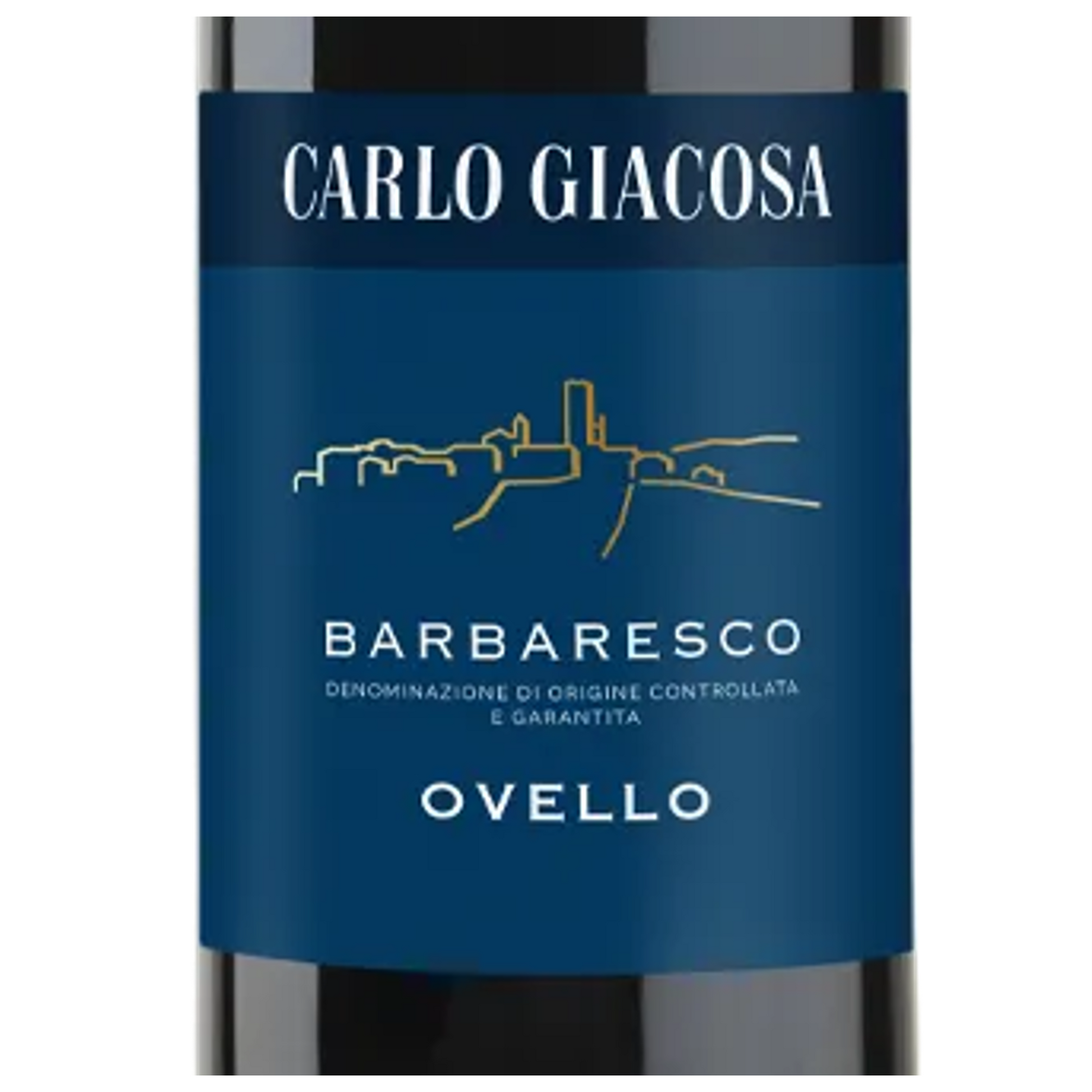Carlo Giacosa Barbaresco Ovello Wine Bottle Closeup