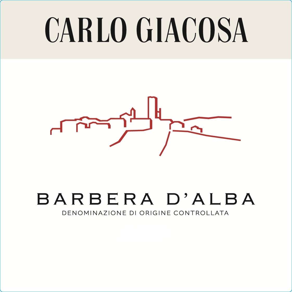 Carlo Giacosa Barbera d'Alba Wine Label