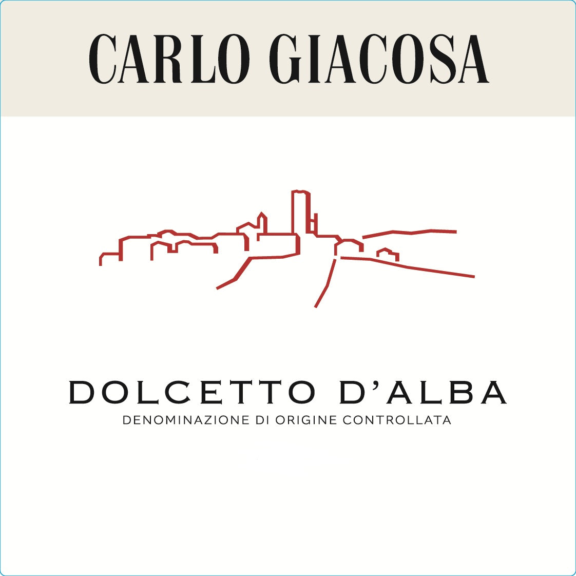 Carlo Giacosa Dolcetto d'Alba Wine Label