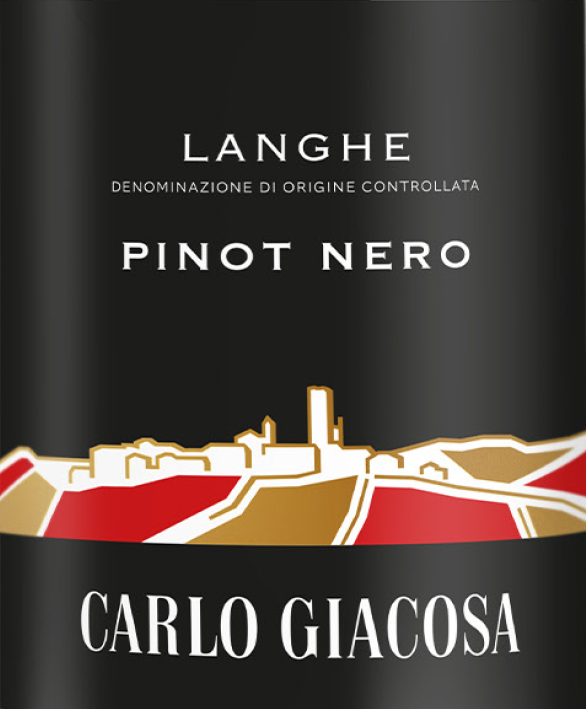 Carlo Giacosa Langhe Pinot Nero Wine Label