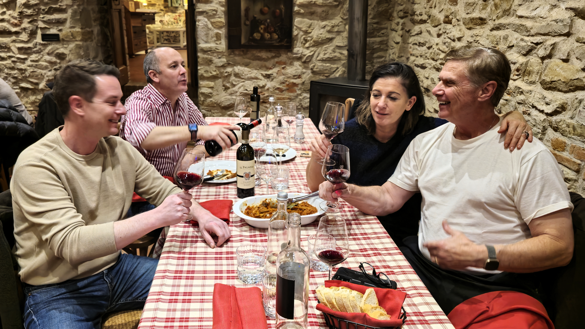 Dinner at Il Palazzo in Tuscany