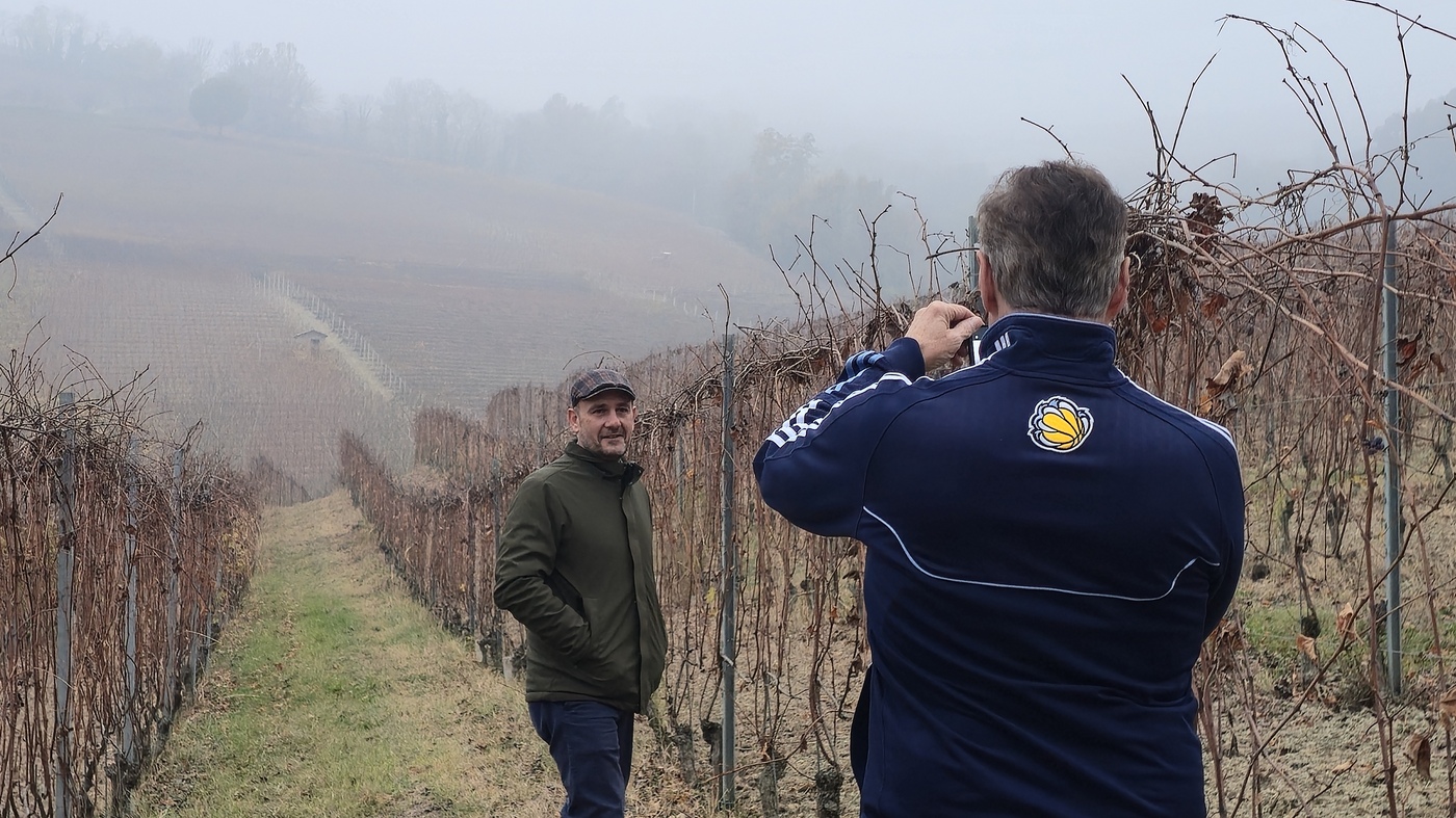 Federico Scarzello in Sarmassa Vineyard