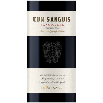 Il Palazzo wine bottle of Cum Sanguis Sangiovese Toscana