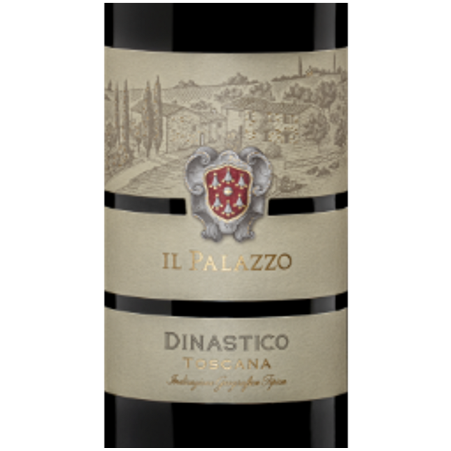 Closeup of Il Palazzo Dinastico Bottle
