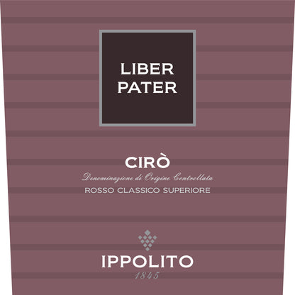 Ippolito Liber Pater Wine Label