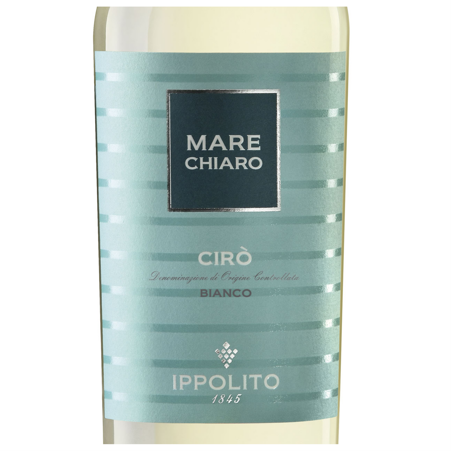 Ippolito Mare Chiaro Wine Bottle Closeup