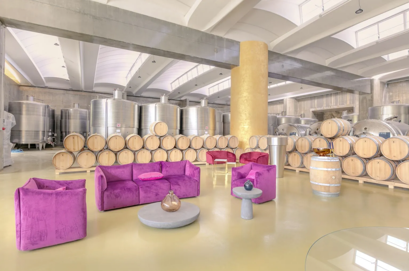 Production facility and cellar of Nativ winery
