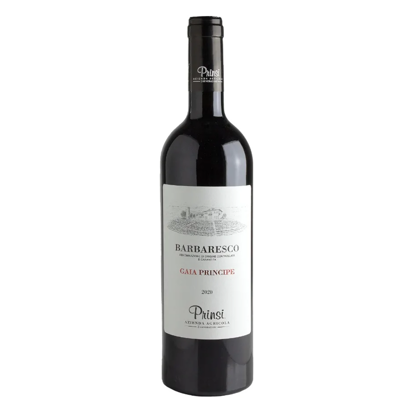 Prinsi Barbaresco Gaia Principe Wine Bottle