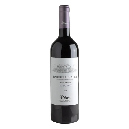 Prinsi Barbera d'Alba Superiore Il Bosco Wine Bottle
