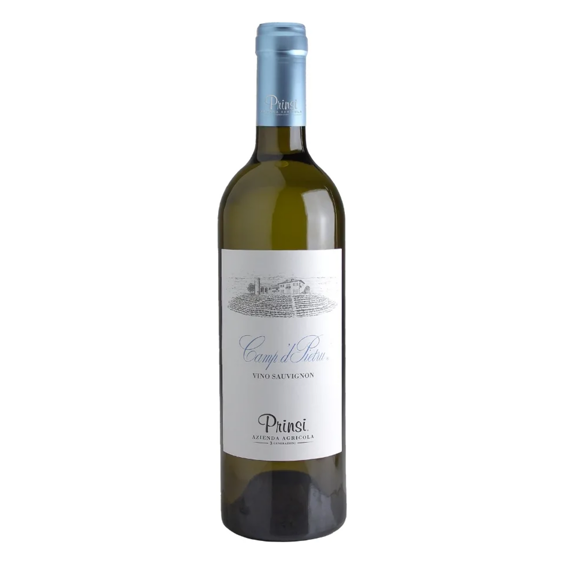 Prinsi Camp d'Pietru Vino Sauvignon Wine Bottle
