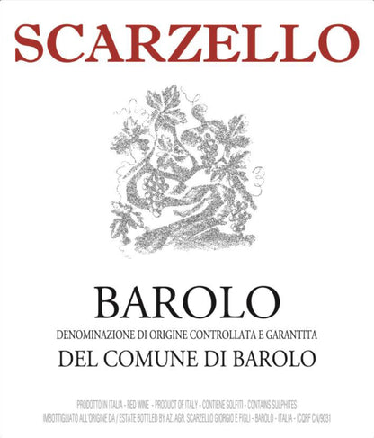 Scarzello Barolo Wine Label