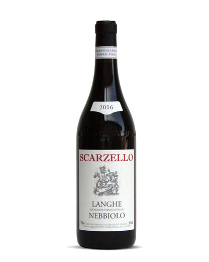 Scarzello Langhe Nebbiolo Wine Bottle