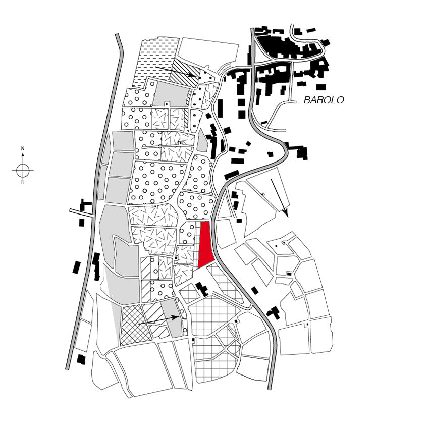 Map of Scarzello's Langhe Nebbiolo vineyard - Barolo MGA Vol. 1 - Alessandro Masnaghetti Editore