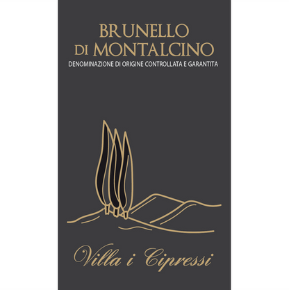 Villa i Cipressi Brunello Montalcino Wine Label